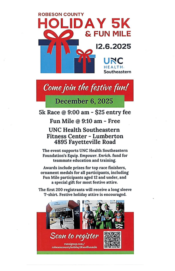 Holiday 5K Southeastern UNC 2025