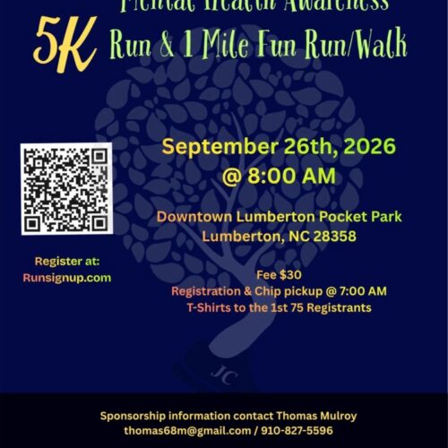deeo purple background 5K Mental Health Awareness Run