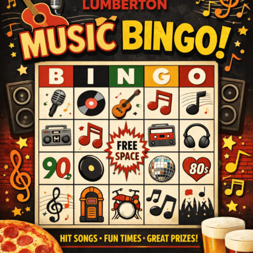 Your Pie Music Bingo on June 11th, 2026 at 7pm-9pm.