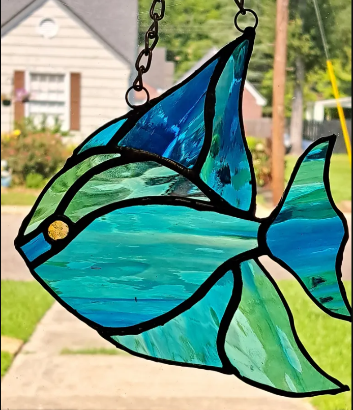 RAG Stained Glass Fish