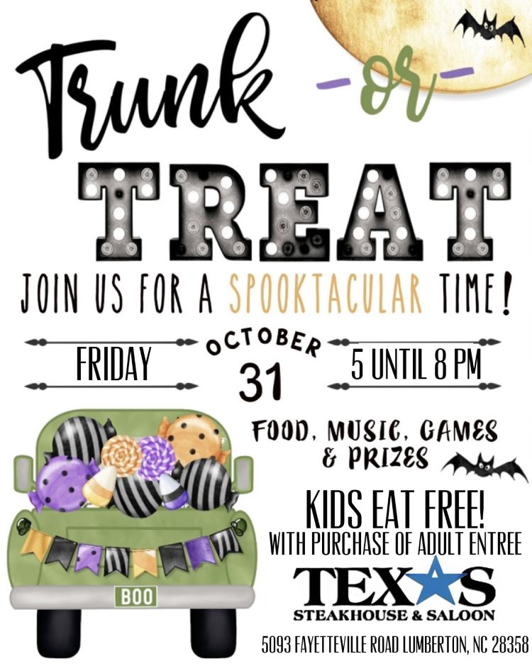 Trunk or Treat 2025 Texas Steakhouse