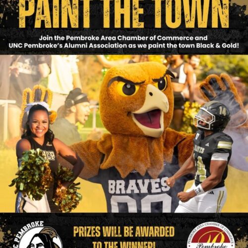 Paint the Town of Pembroke by flying flags and decorations of black and gold, the BraveNation colors for Homecoming weekend.