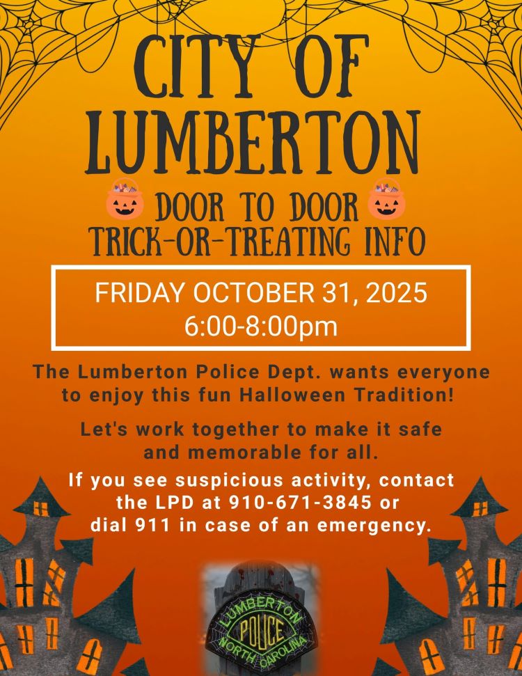 city of Lumberton Halloween 2025